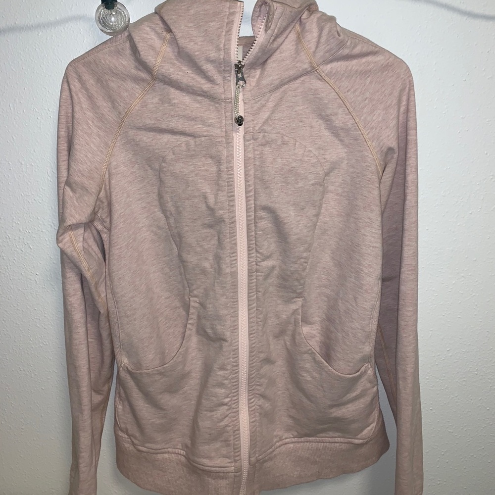 Light pink scuba hoodie